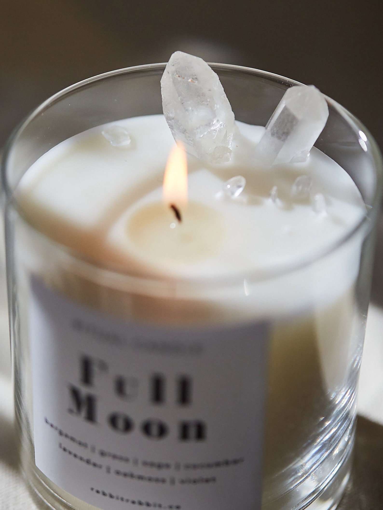 Full Moon Candle / 10oz Hand Poured / Earth Magic / Ritual / Etsy