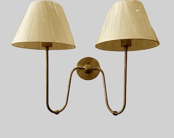 Raw Brass Single & Double Arms Wall Sconce Timelessly Elegant Lighting Fixture for Distinctive Home Decor