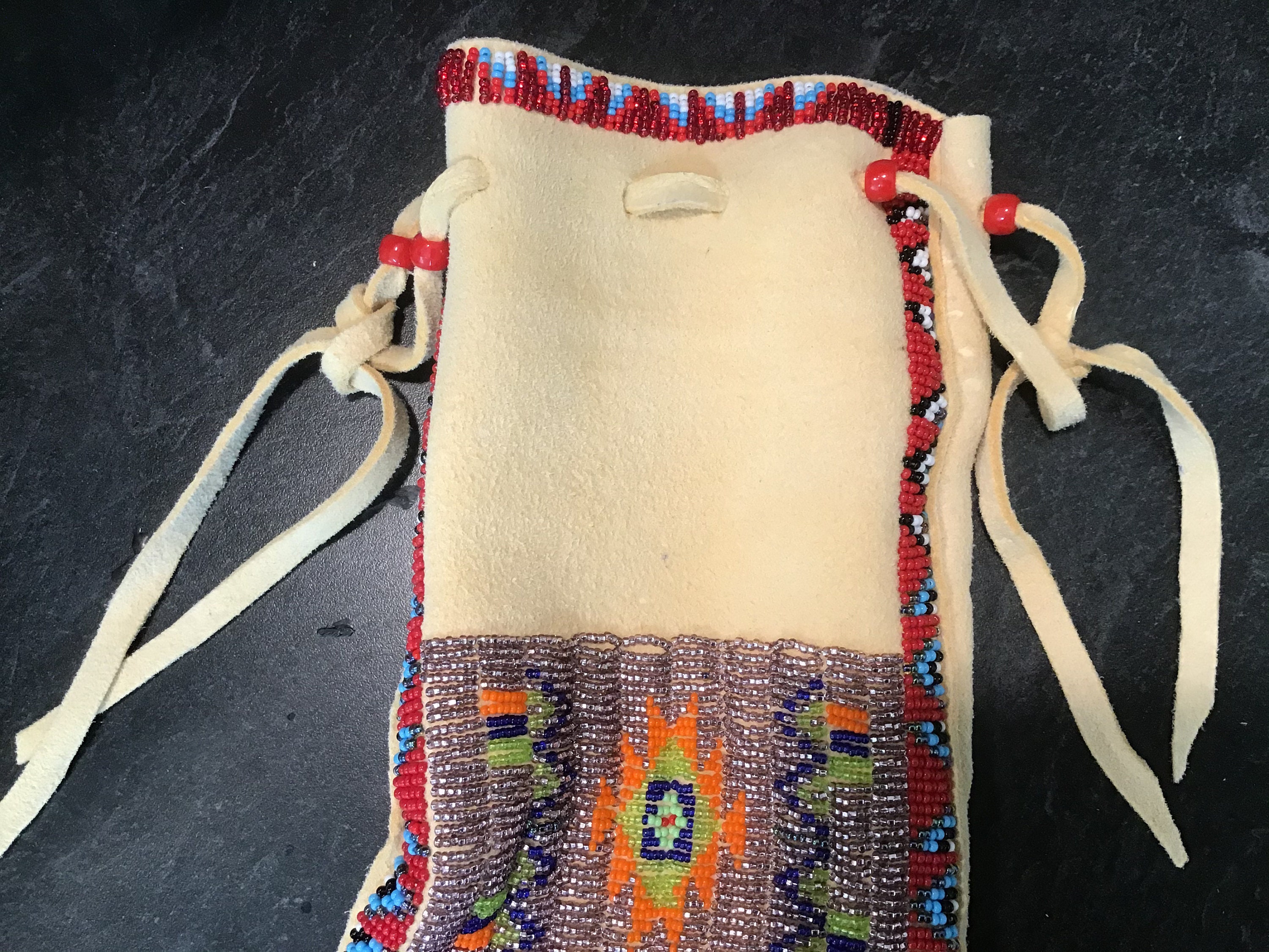 Handmade Beaded Medicine Bag. Etsy