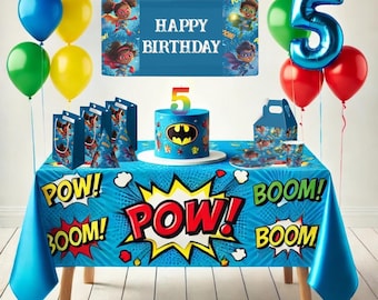 Little Superheroes Party Decor, Birthday