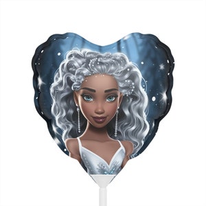 Sydney the Ice Princess Balloons (Round and Heart-shaped), 6&quot;
