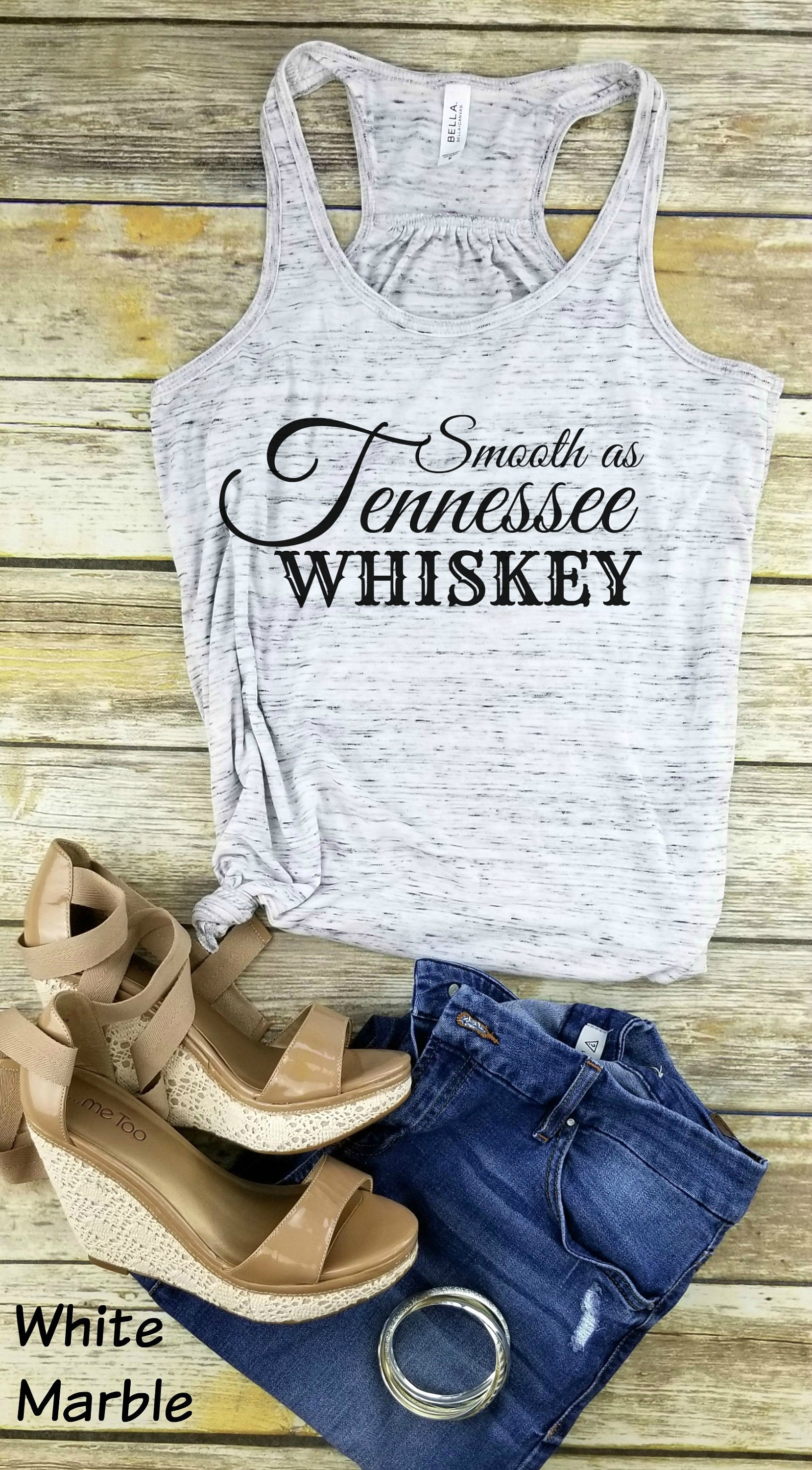 Smooth As Tennessee Whiskey Tank Country Shirt Country | Etsy