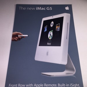 Apple iMac G5 Promocyjne pocztówki z 2005 r. - kolekcjonerskie
