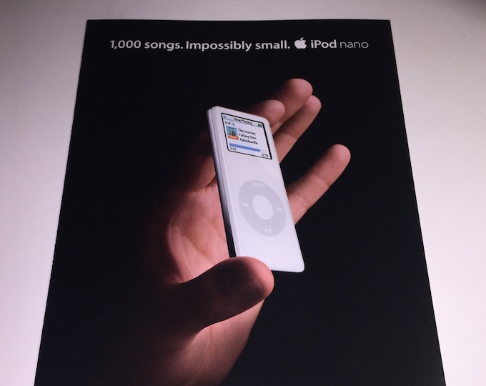 Apple iPod Nano Promo Postcard from 2005 - Collectible