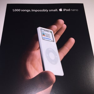 Apple iPod Nano Promo Postcard from 2005 Collectible image 2