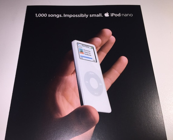 Apple Ipod Nano Promo Postcard From 2005 - Collectible - Etsy