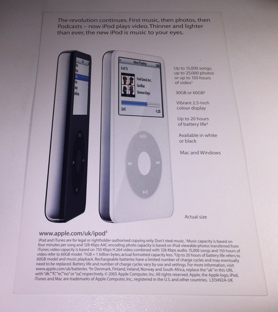 collectible ! An Apple advertising postcard for the Apple iMac G5 from 2005