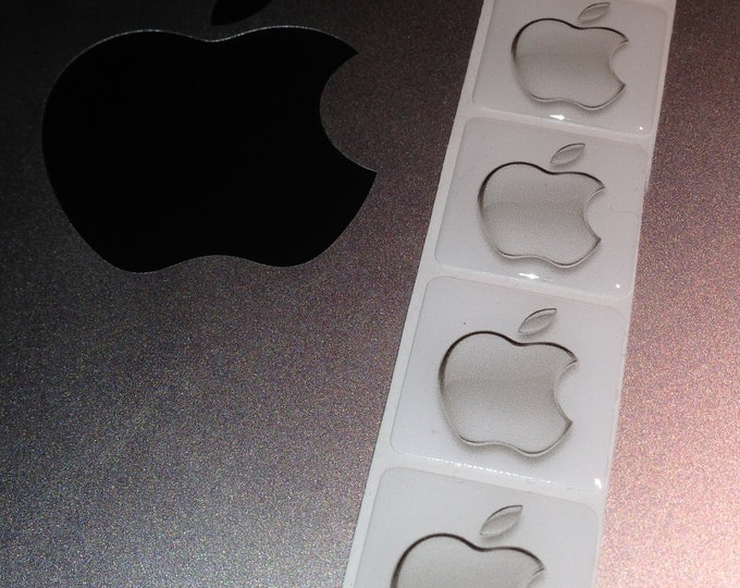 Apple adhesive 'Domed' case badge in GREY, 25x25mm