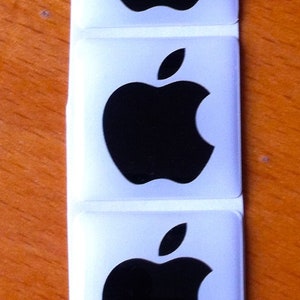 Apple adhesive 'Domed' case badge in BLACK, 25x25mm image 7