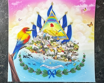 Pegatina de El Salvador