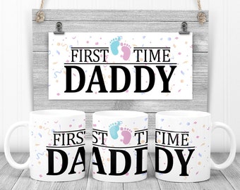 First Time Daddy Mug ideal gift for Father's Day Birthday Christmas from Baby to Daddy present Boxed