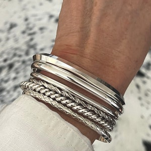 Sterling Silver Stacking Cuffs