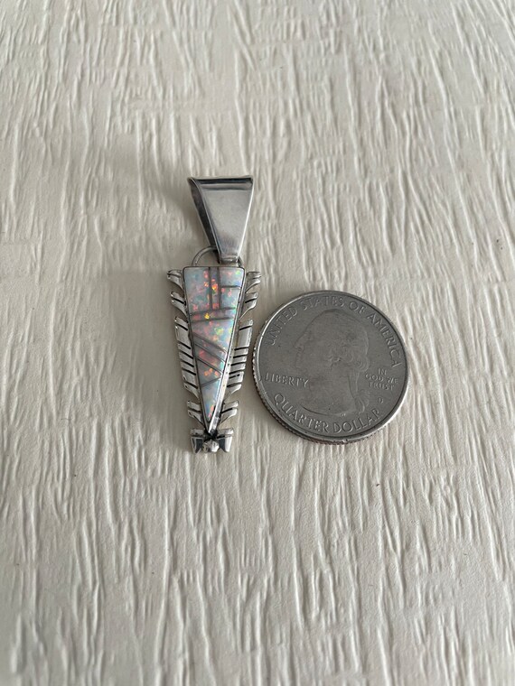 Opal Inlay Pendant - image 4