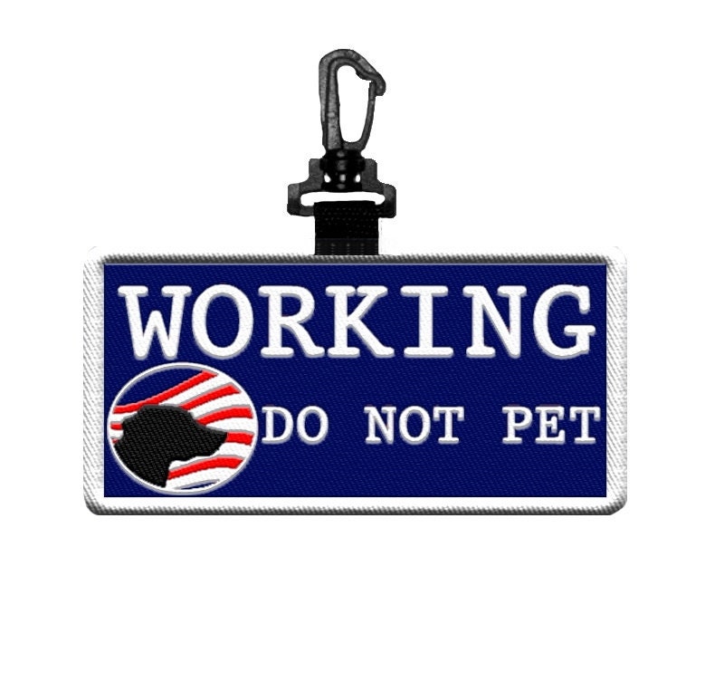Working Do Not Pet Service Dog Identification Patch Tag Etsy.de