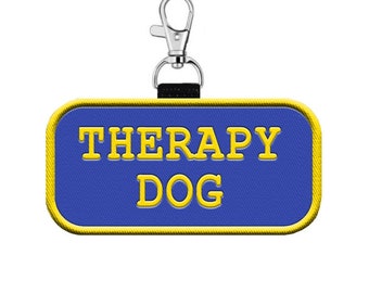 THERAPY DOG -  Hanging Identification Patch Tag