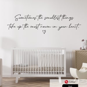 Sometimes The Smallest Things Childrens Nursery Quote Wall Art Sticker