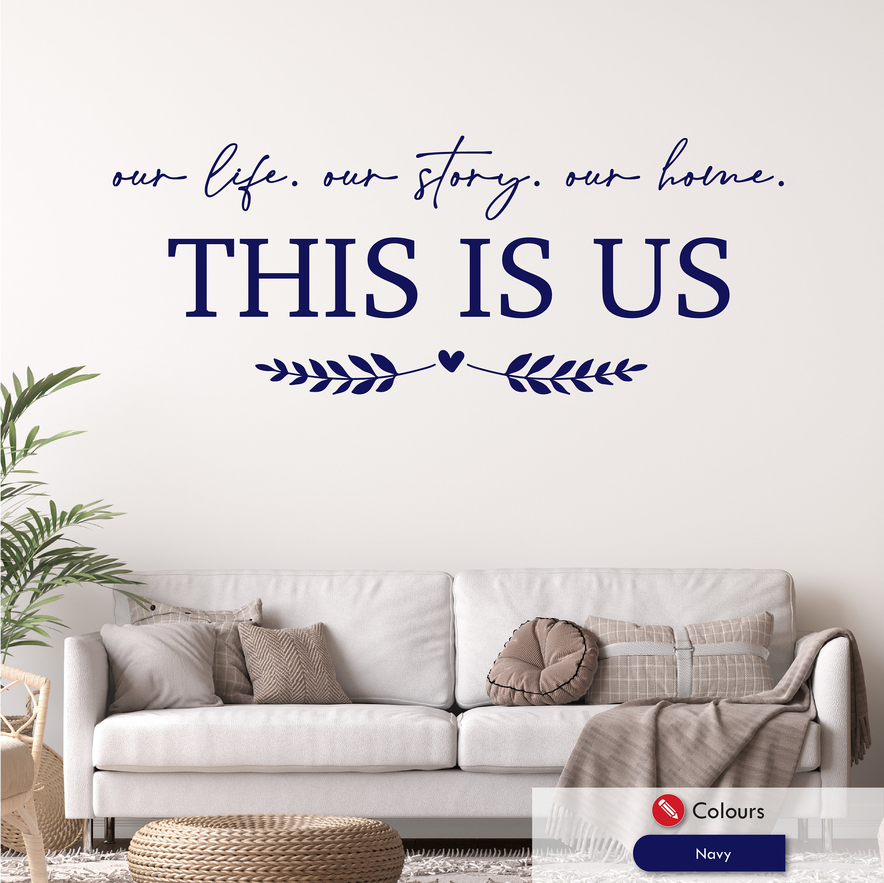 This is Us Family Wall Art Sticker Quote Home Decor Vinyl Decal - Etsy UK