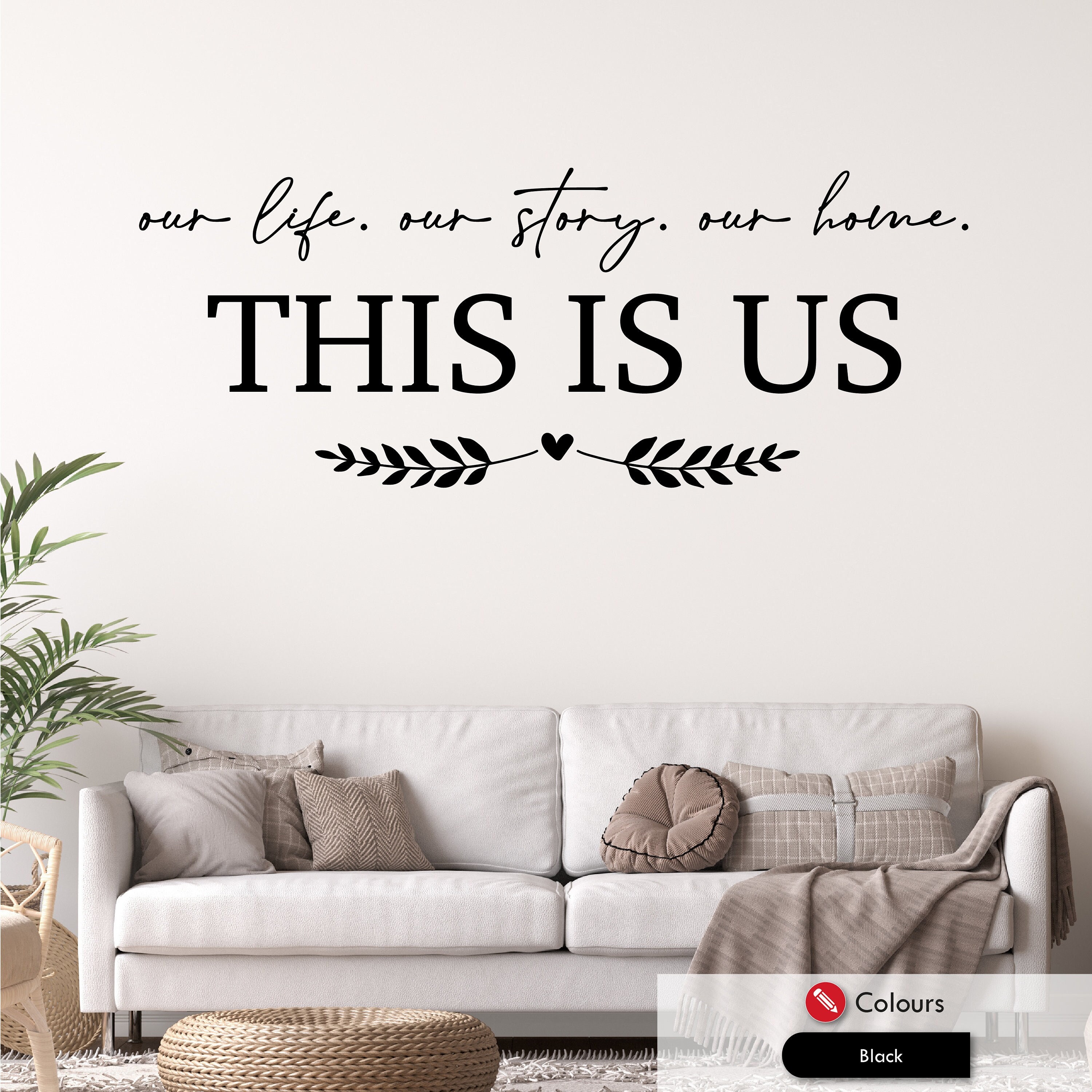 This is Us Family Wall Art Sticker Quote Home Decor Vinyl Decal - Etsy UK