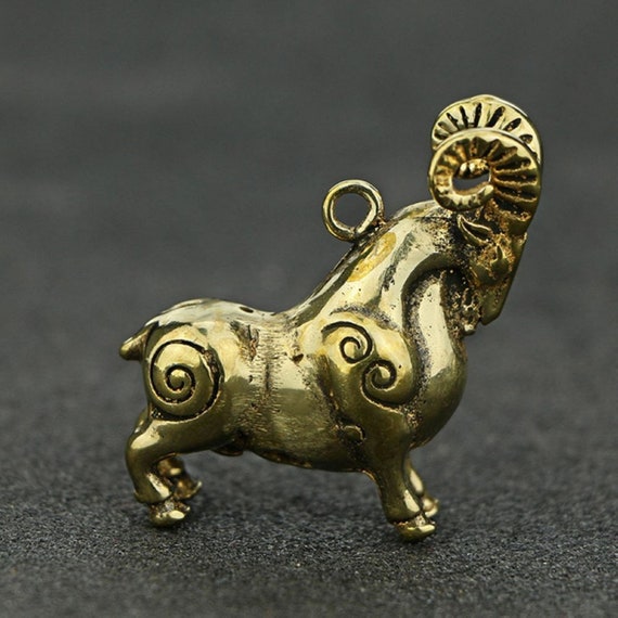 Creativity Chinese Old Solid Bronze Statue Sheep … - image 3