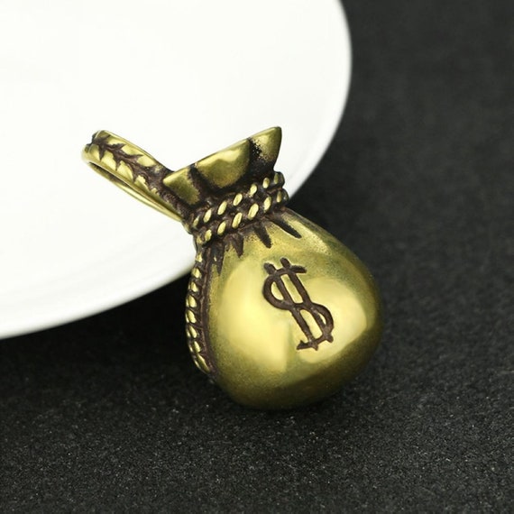 Creativity Old Chinese Solid Bronze Moneybag Pock… - image 1