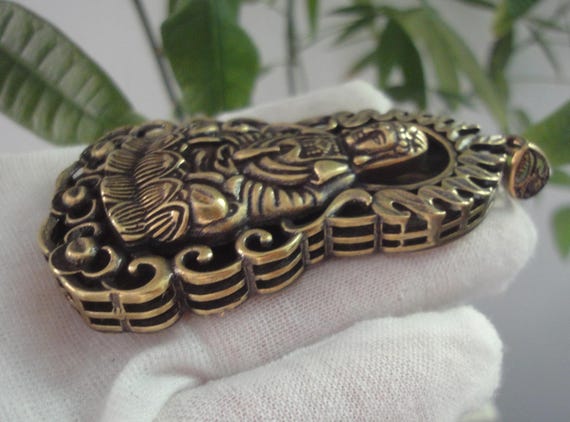 Creativity Antiqued Chinese Brozne "GuanYin" Budd… - image 3