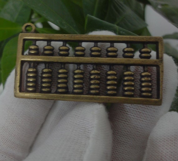 Creativity Chinese Retro Solid Brass Mini Abacus … - image 2