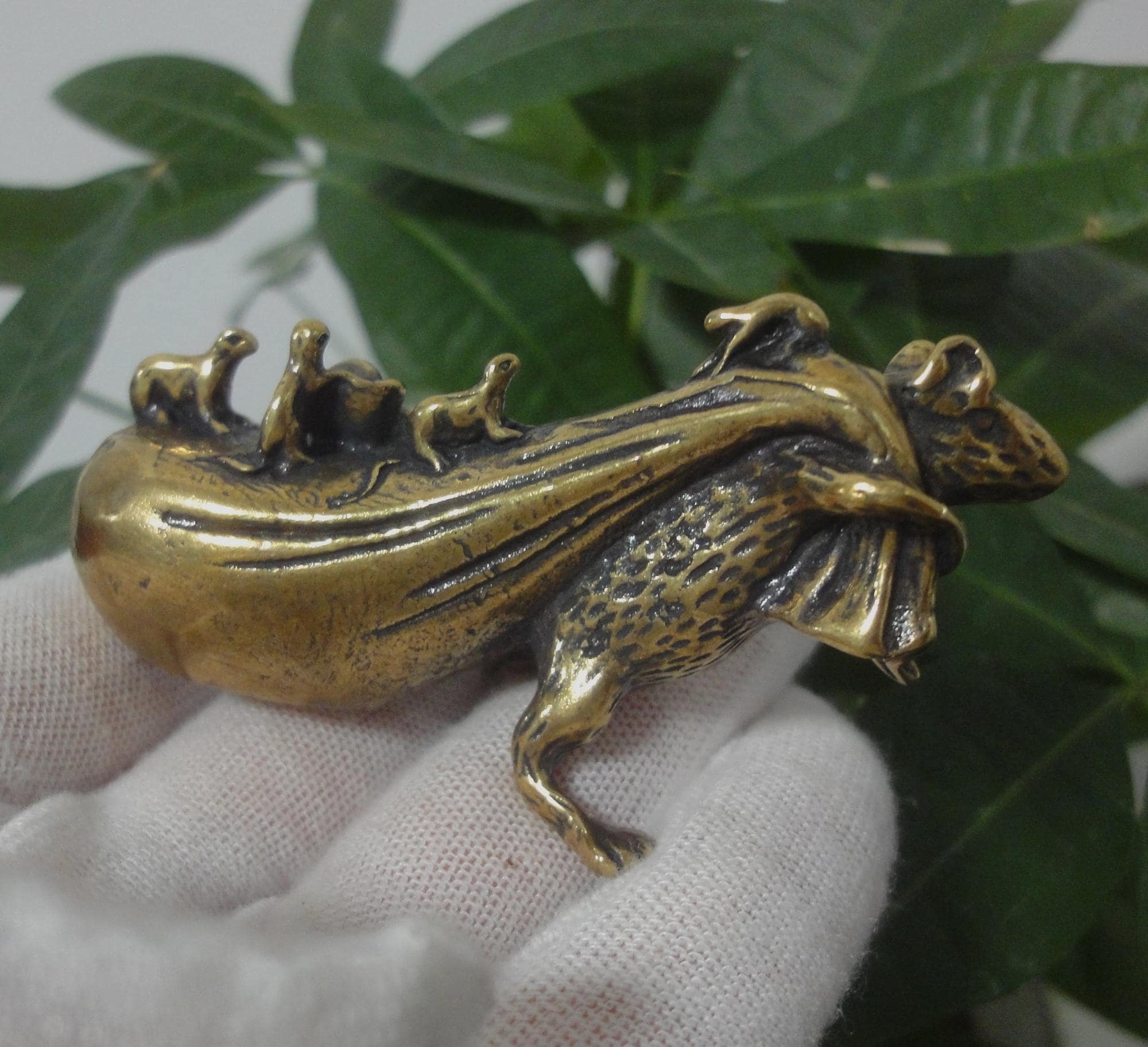 レトロな骨董品 中国製 ブロンズ製 幸運のネズミ マウス像 彫刻 - Etsy