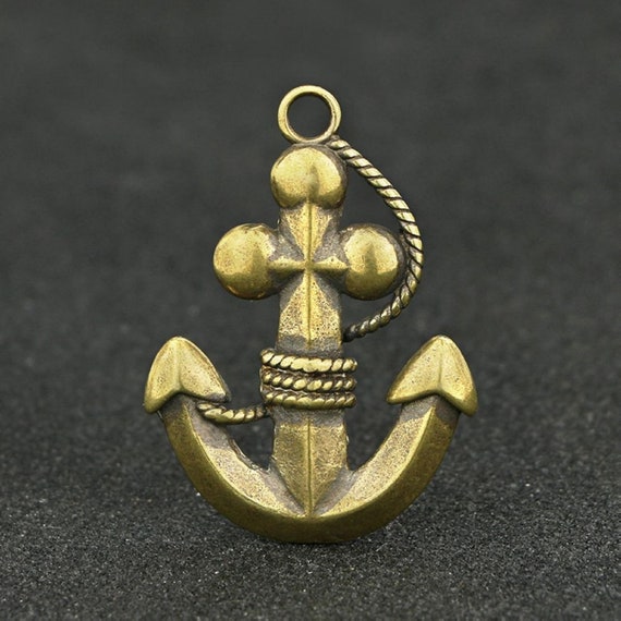 Creativity Chinese Old Solid Bronze Boat Anchor P… - image 3