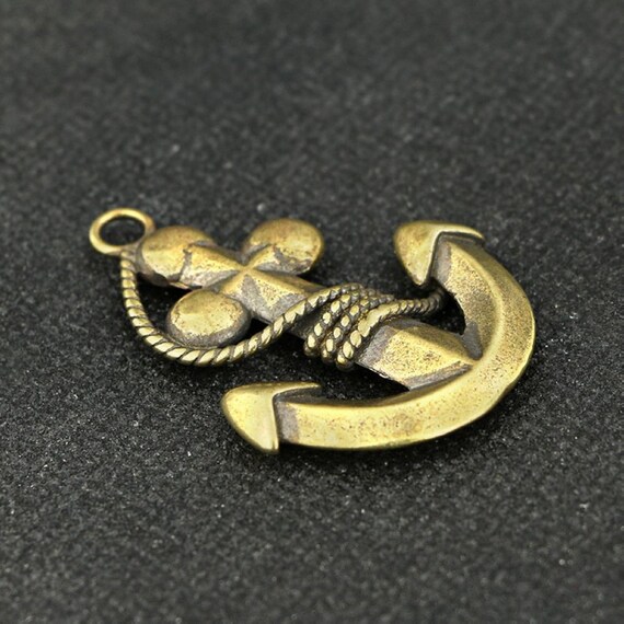 Creativity Chinese Old Solid Bronze Boat Anchor P… - image 2