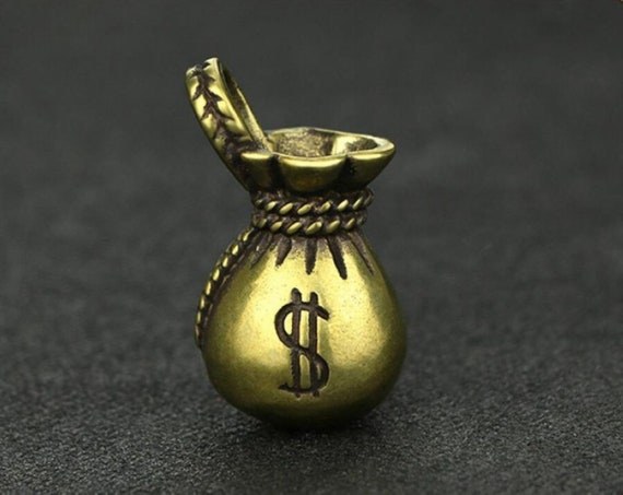 Creativity Old Chinese Solid Bronze Moneybag Pock… - image 4