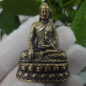 Old Chinese Solid Bronze Buddha Statue Collection