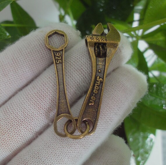 Creativity Chinese Old Solid Bronze Small Cute Wr… - image 2