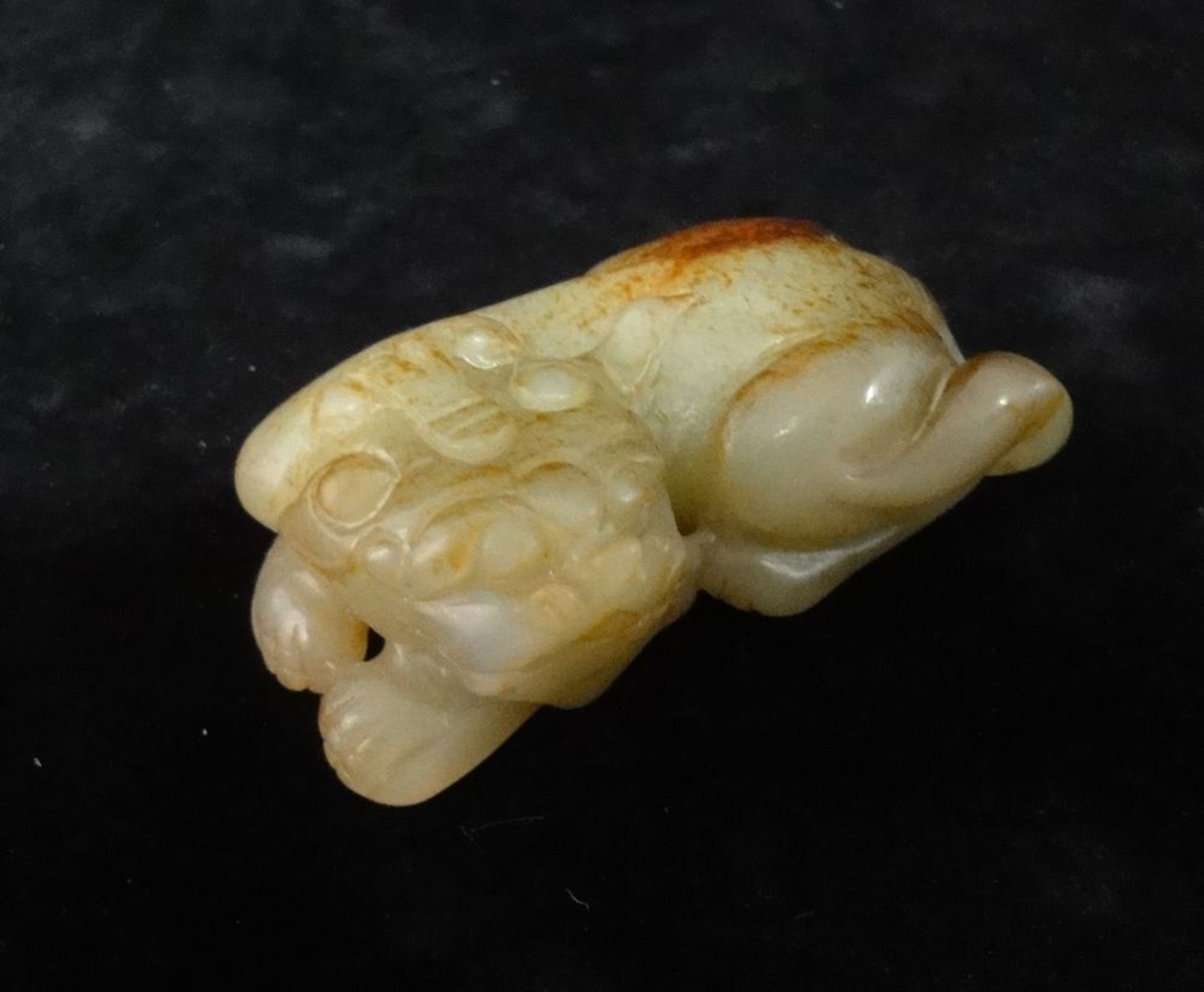 Chinese old natural hetian jade hand-carved dragon design pendant 2.4 inch 