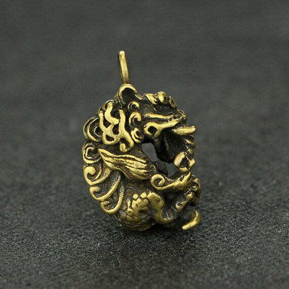 Creativity Chinese Old Solid Bronze Statue Beast … - image 3