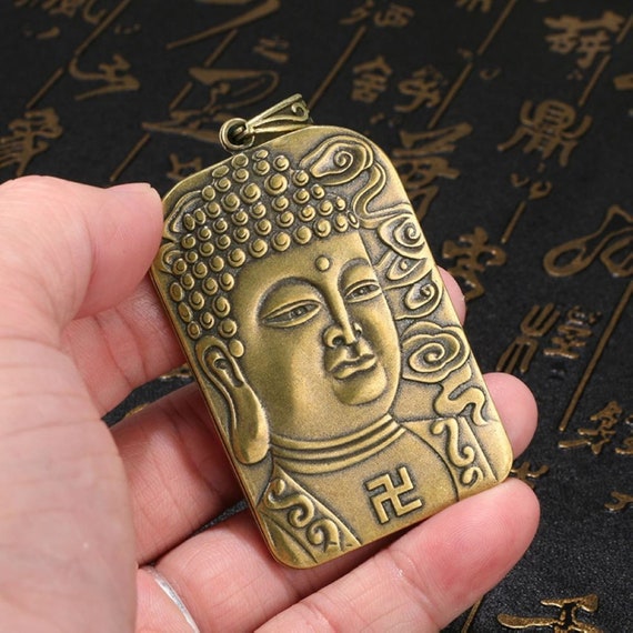 Vintage Chinese Old Solid Brass Sakyamuni Buddha P