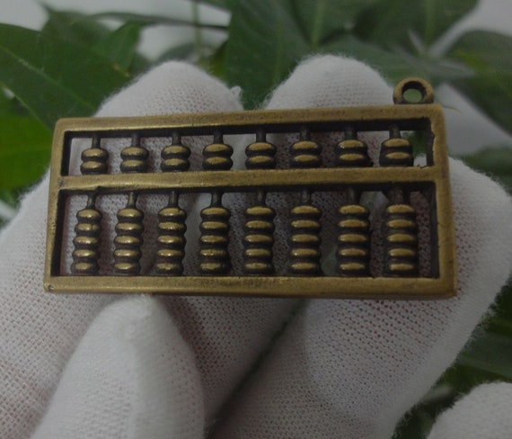 Creativity Chinese Retro Solid Brass Mini Abacus … - image 1