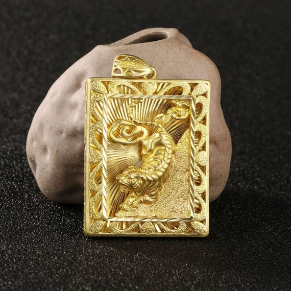 Antiqued Chinese Collection Golden Brass Casting … - image 4