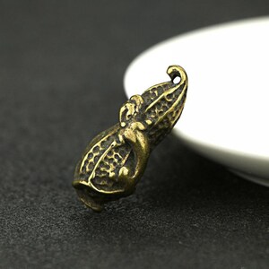 Creativity Chinese Old Solid Bronze Peanut Pendant Keyring