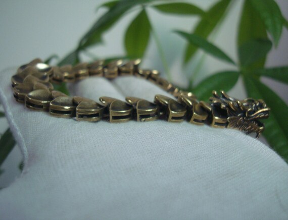 Creativity Antiqued Solid Brass Dragon Figurine S… - image 3