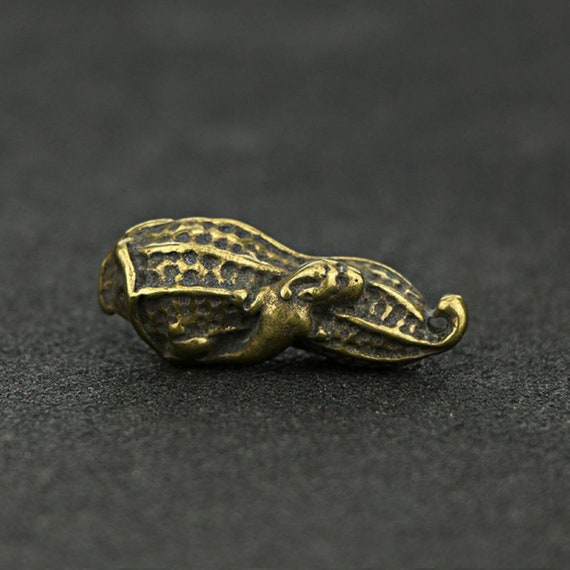 Creativity Chinese Old Solid Bronze Peanut Pendan… - image 2