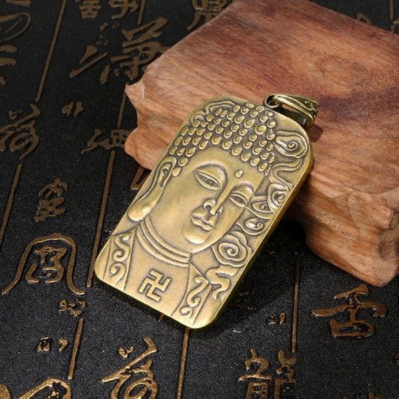 Vintage Chinese Old Solid Brass Sakyamuni Buddha … - image 4
