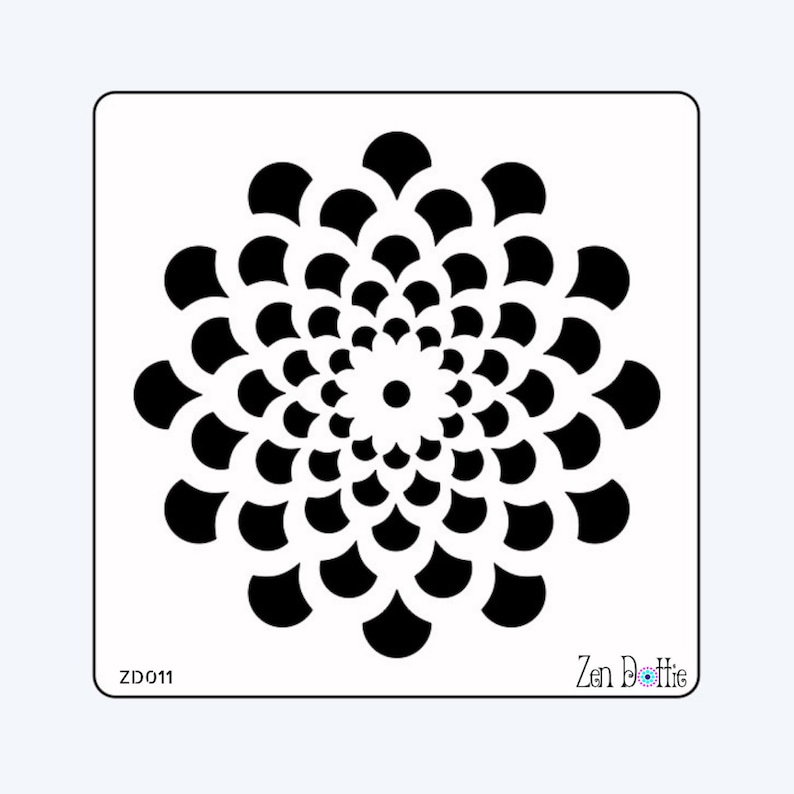 Dotting Dotting templates Dotting stencils set of 5 Dotting guides Dot Mandala stencils Mandala stencils
