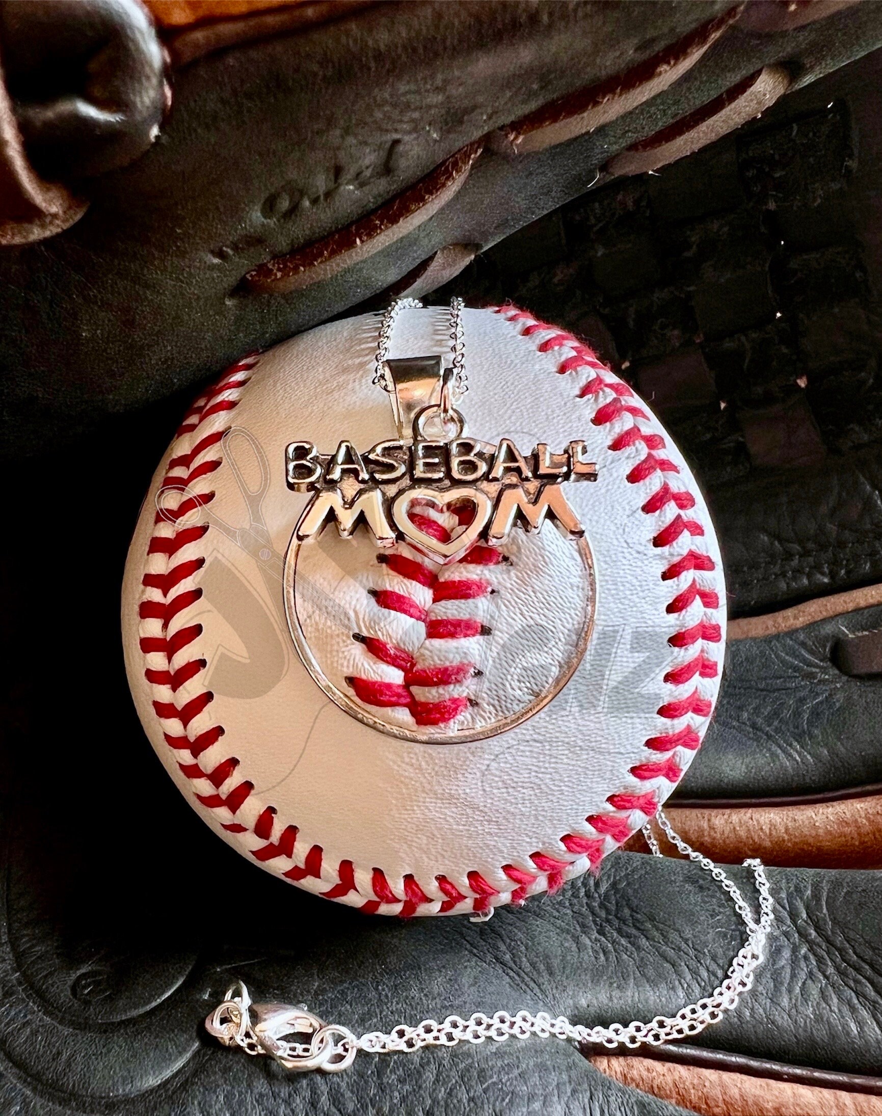 Orecchini a forma di guanto da baseball e softball, gioielli con palla