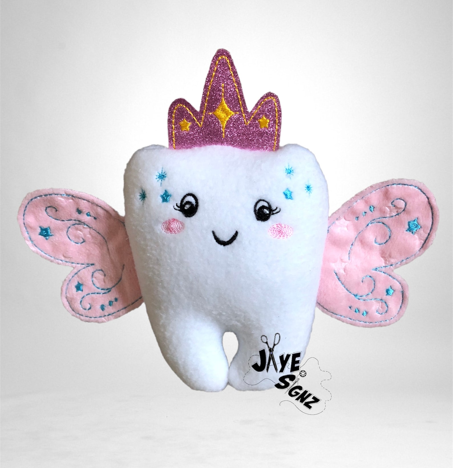 Tooth Fairy Plush W/ Crown + Wings - Etsy
