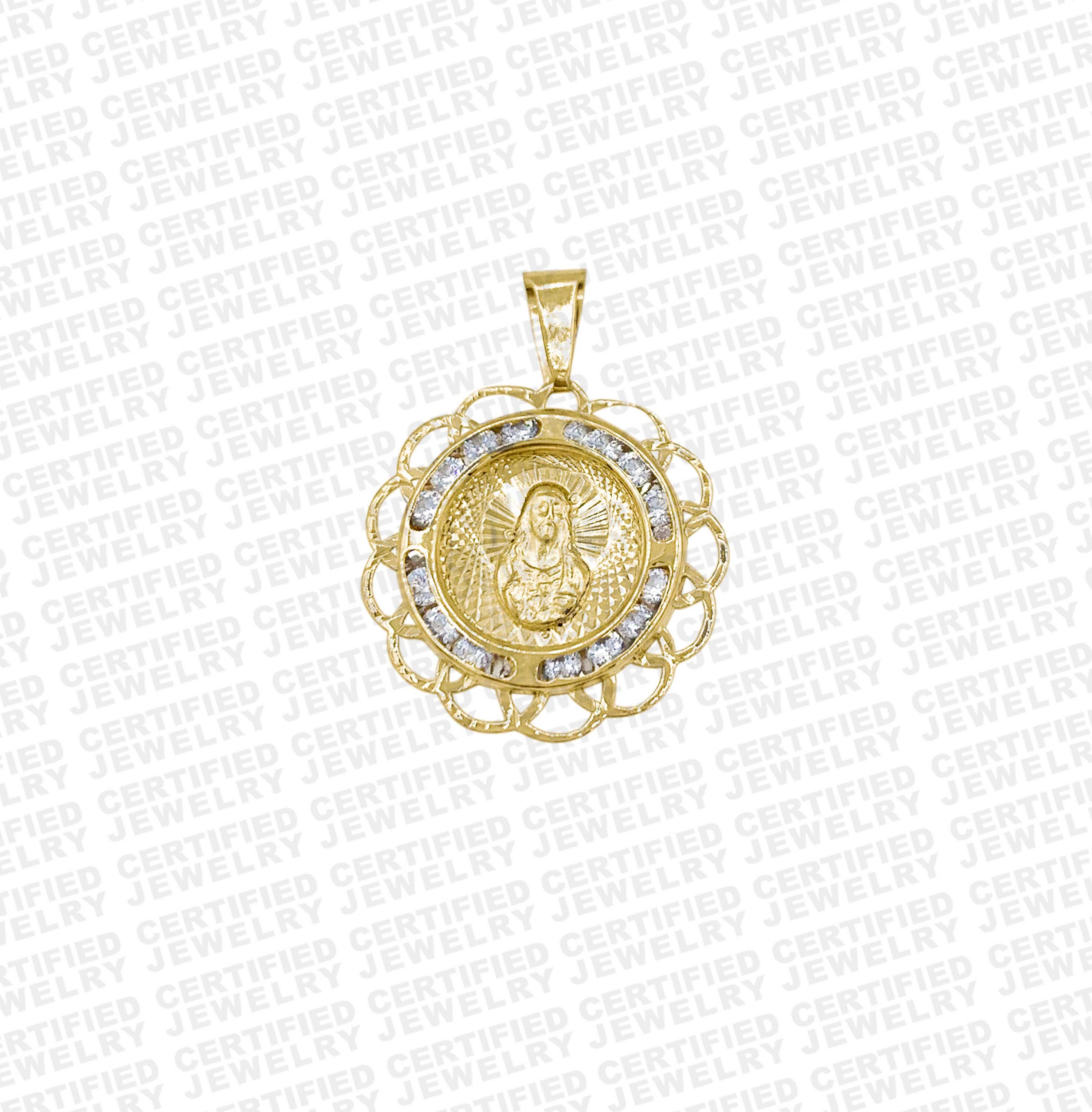 14 karat gold religious medals deals