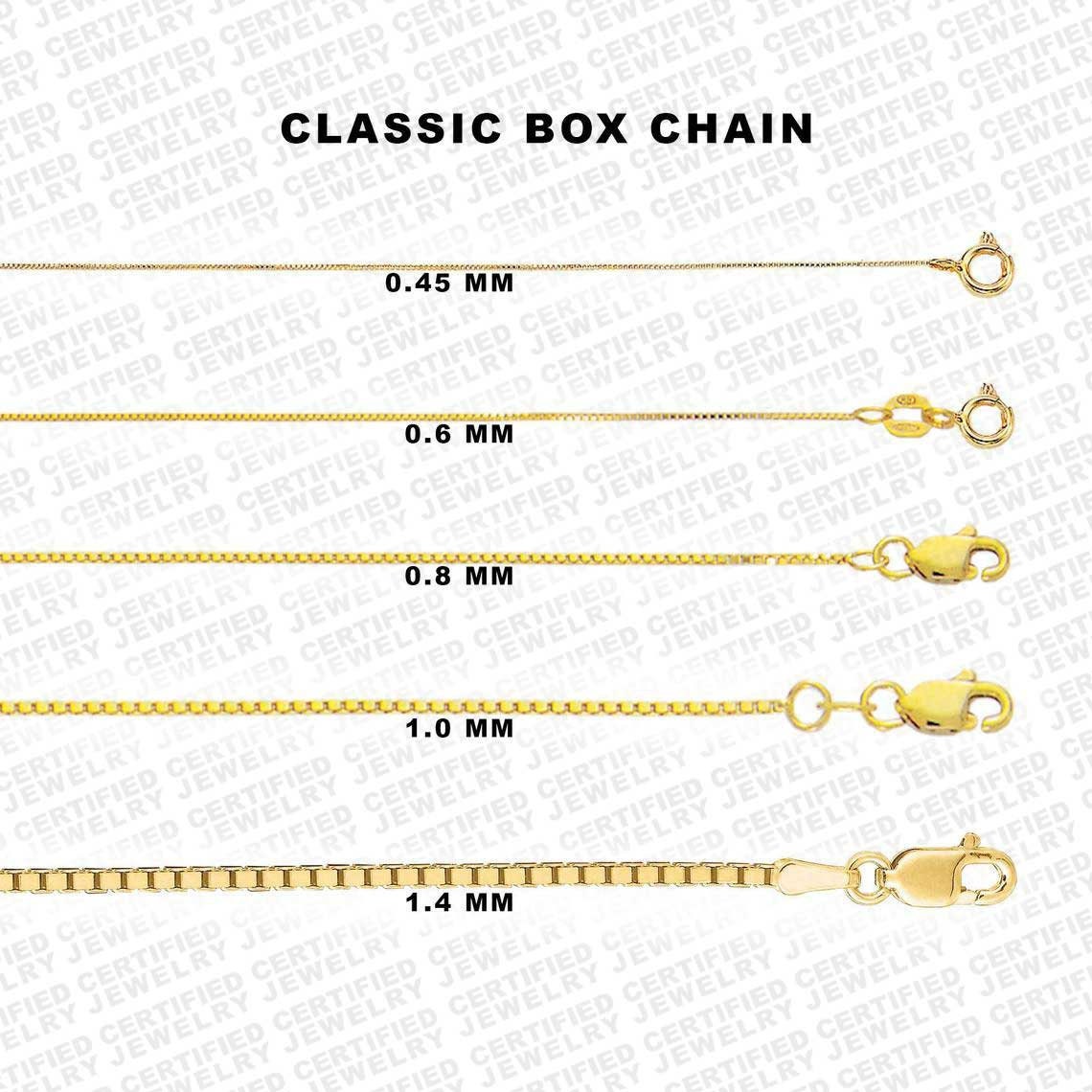 10K Gold .75mm Box Chain 30 