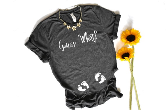 guess what pregnancy announcement shirt
