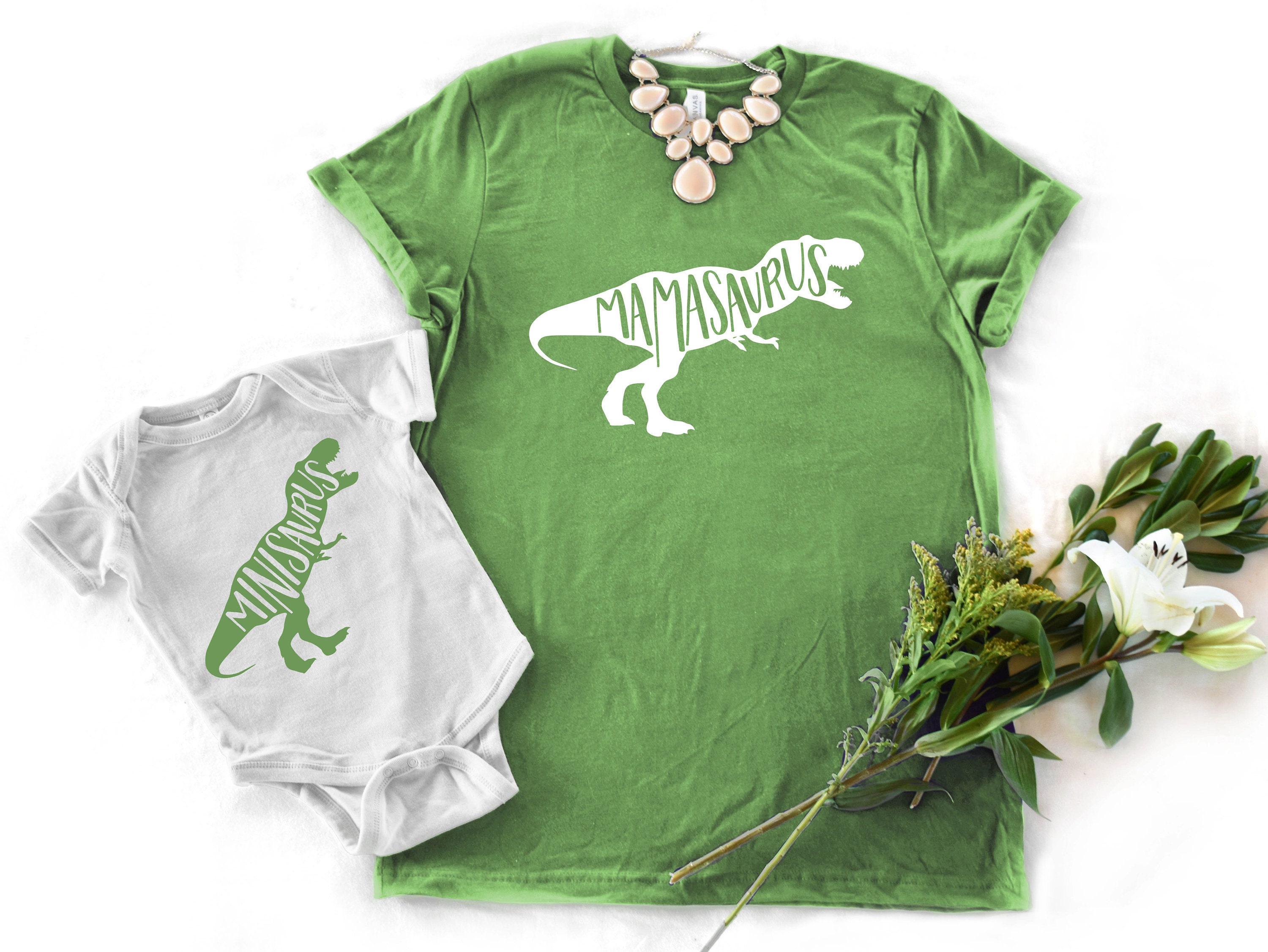 Mamasaurus and Minisaurus Rex GREEN 