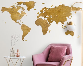 Mapa de pared de madera | Mapa de madera del mundo | Rosa de los vientos | Marcos | Mapa de pared de madera | Decoración del hogar