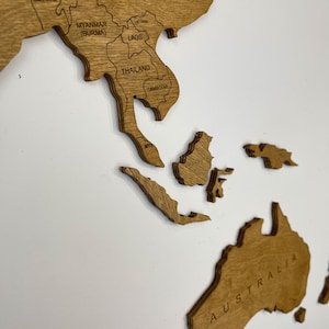 Houten muurkaart | Houten wereldkaart | Windroos | Kaders | Wandkaart Houten| Woondecoratie| Kerstcadeau| Dikke wereldkaart | Muur reizen